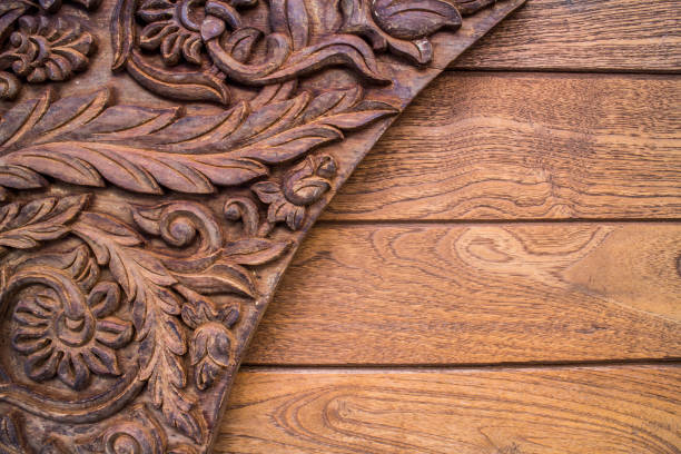 istock Teak wood carving NO.003 1059983036