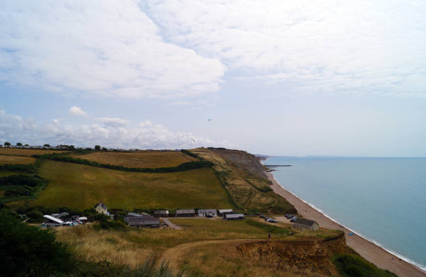 istock Coastal view of landscape and ocean 1059987390