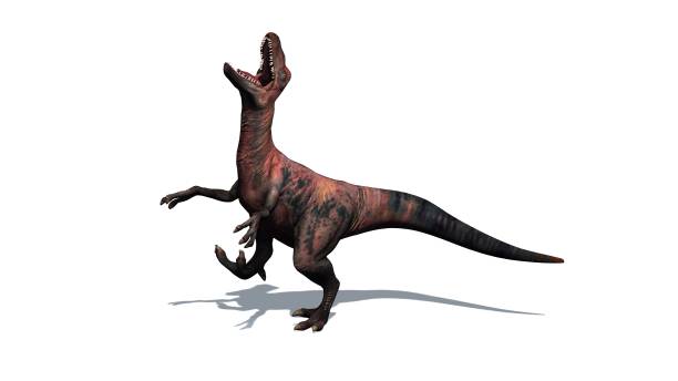 istock Dinosaur - Velociraptor - isolated on white background 1059993556