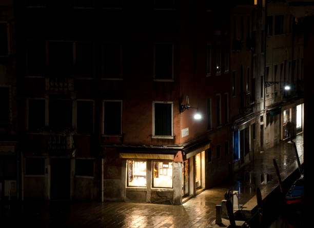 istock Quiet Night at San Barnaba square, Venice, Italy 1059993614