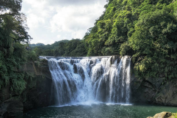 istock shifen waterfall in taiwan 1059996326