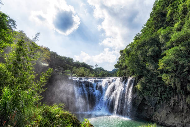 istock shifen waterfall in taiwan 1059996524