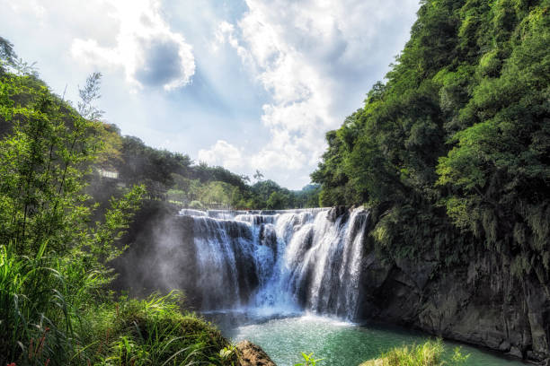 istock shifen waterfall in taiwan 1059997210