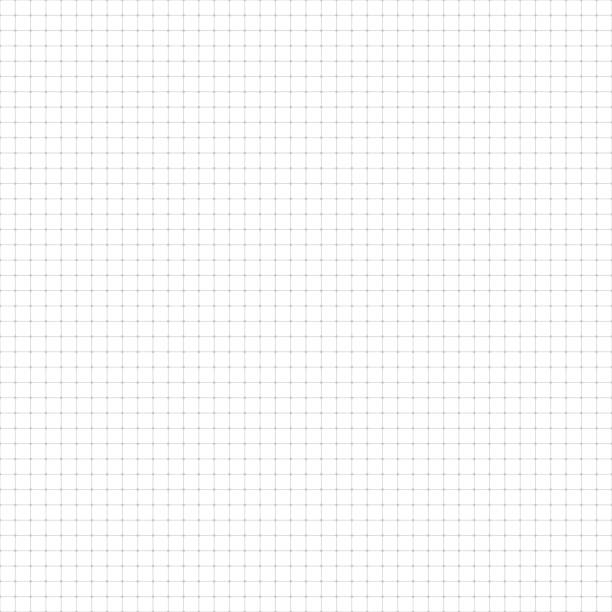 Seamless graph paper Graph paper, lines and dots. Seamless pattern. Vector gray background square composition stock illustrations