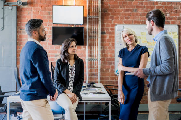 istock Business entrepreneurs discussing in meeting 1060000822