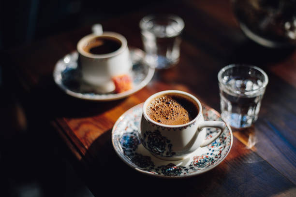 istock Turkish coffee and turkish delights 1060007740