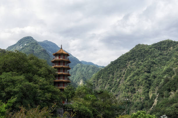 área escénica de taroko tianxiang - parque nacional de gorge taroko fotografías e imágenes de stock