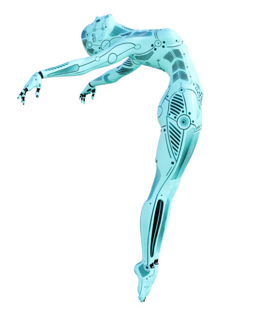 istock Woman robot. Metal droid. Artificial Intelligence. 1060016134
