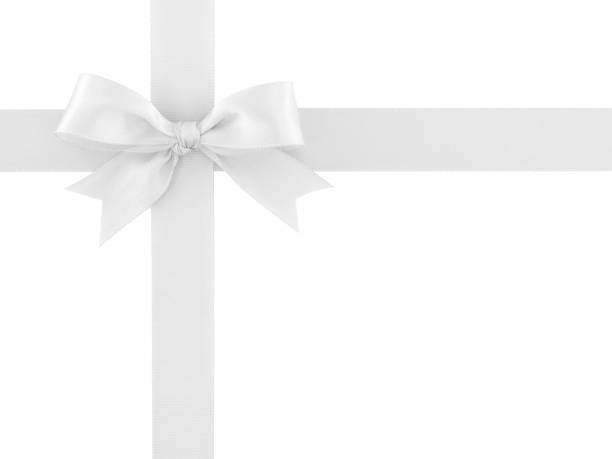 istock white ribbon with bow isolated on white background 1060017564