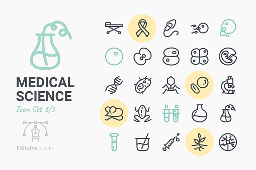 Medical Science Icon Set 3