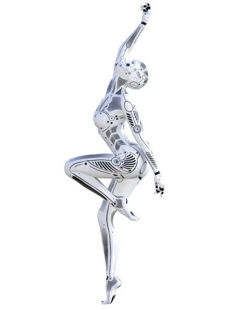 istock Woman robot. Metal droid. Artificial Intelligence. 1060017830