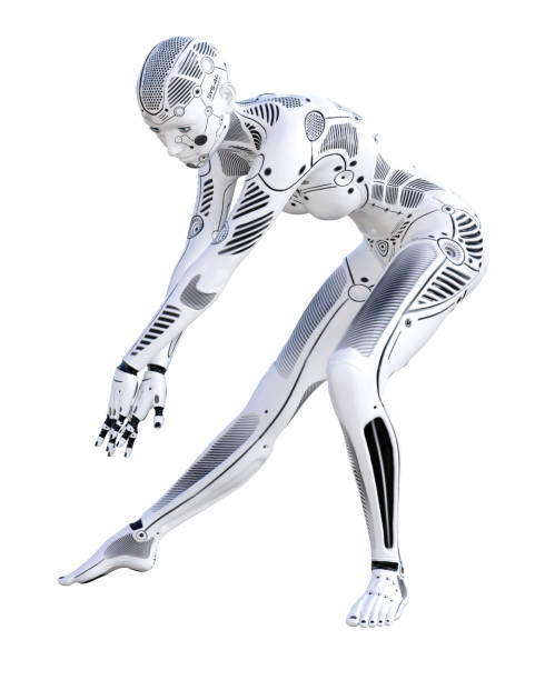 istock Woman robot. Metal droid. Artificial Intelligence. 1060018104