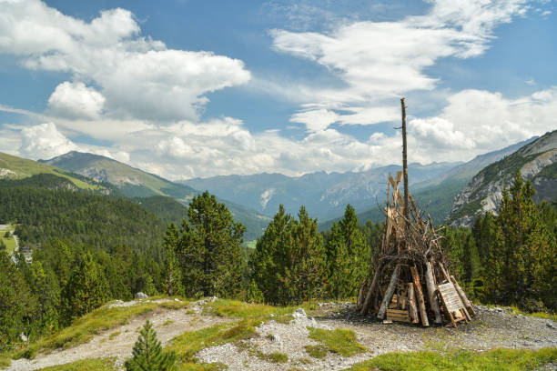 istock Bonfire near Ofenpass in Switzerland 1060018388