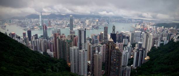 panorama hongkongu - kappes zdjęcia i obrazy z banku zdjęć