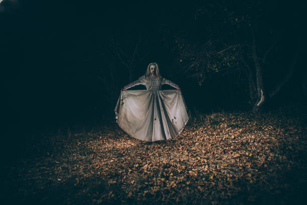 istock Undead woman in forest 1060020474
