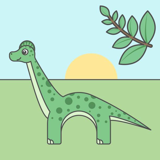Brachiosaurus Drawing Illustrations, Royalty-Free Vector Graphics & Clip Art  - iStock