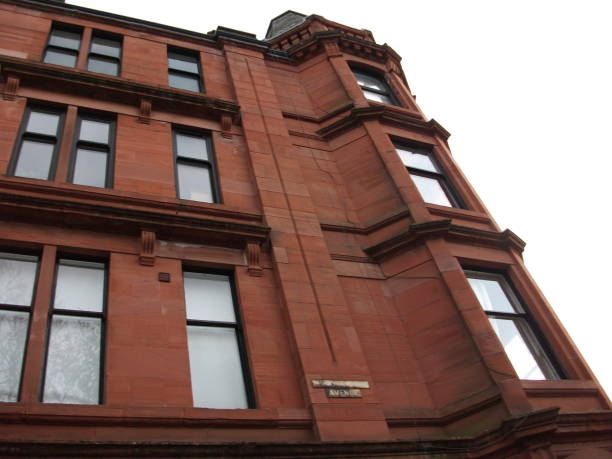 istock Red sandstone tenement building exterior 1060033438