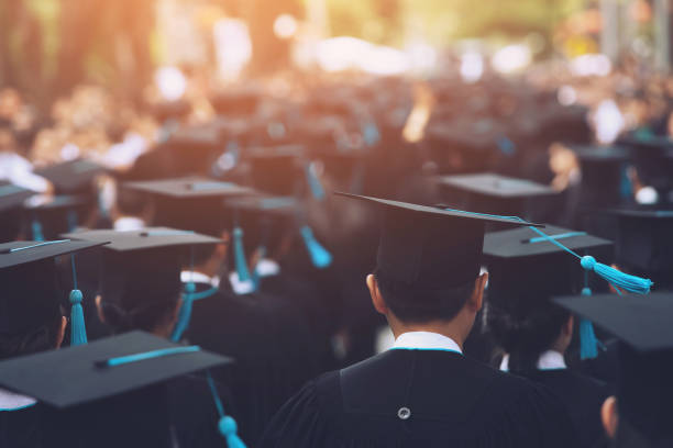 istock Group of Graduates during commencement. Concept education congratulation in University. Graduation Ceremony ,Congratulated the graduates in University during commencement. 1060034780