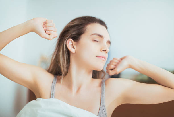 istock Woman on bed 1060035282