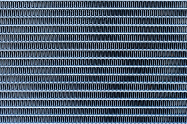 Air conditioner evaporator coil texture in a car