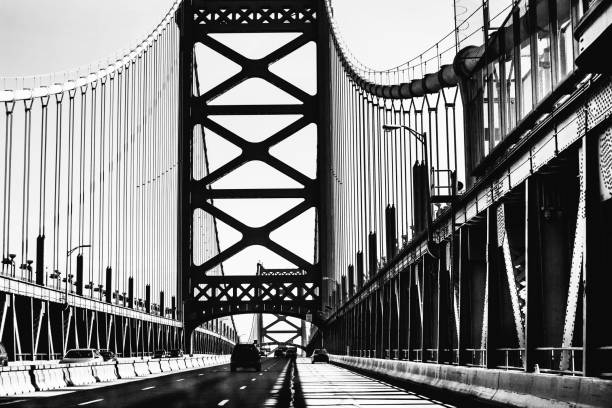 Philadelphia traffic on Ben Franklin Bridge