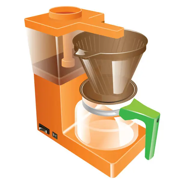 Vector illustration of Kahve Makinası
