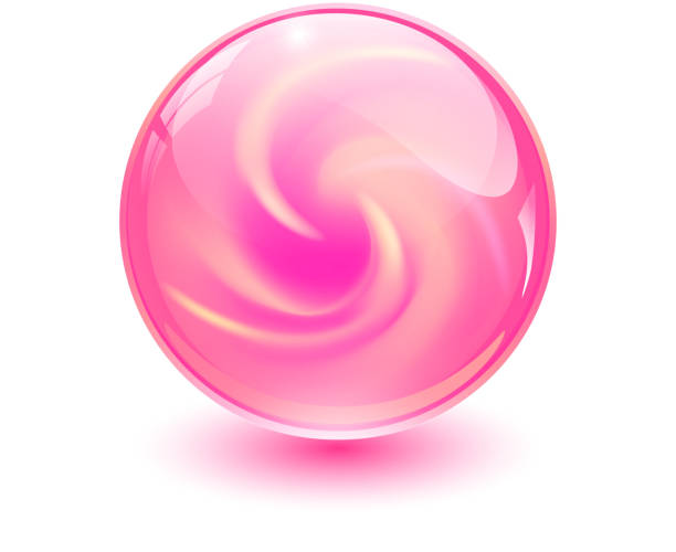 illustrazioni stock, clip art, cartoni animati e icone di tendenza di sfera di vetro rosa - pink christmas christmas ornament sphere