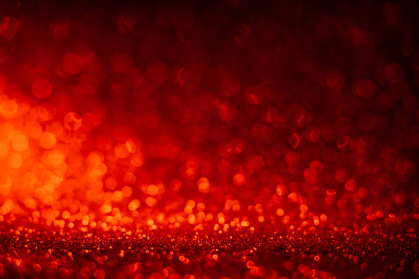 istock Red bokeh, defocused lights and glitter 1060069816