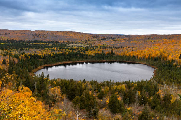 istock Moon in the fall colors 1060081770