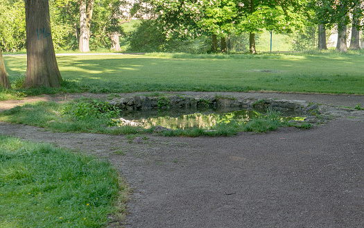 Source in the park on the Ilm in Weimar