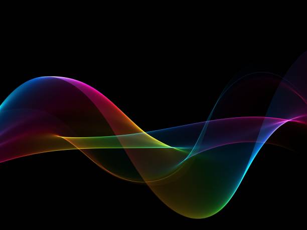 istock Wave abstract images, color design Abstract colored wave 1060120504