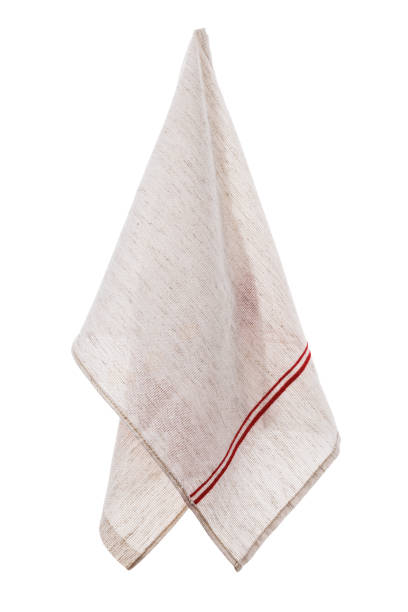 istock Kitchen cotton napkin isolated on white background 1060121138