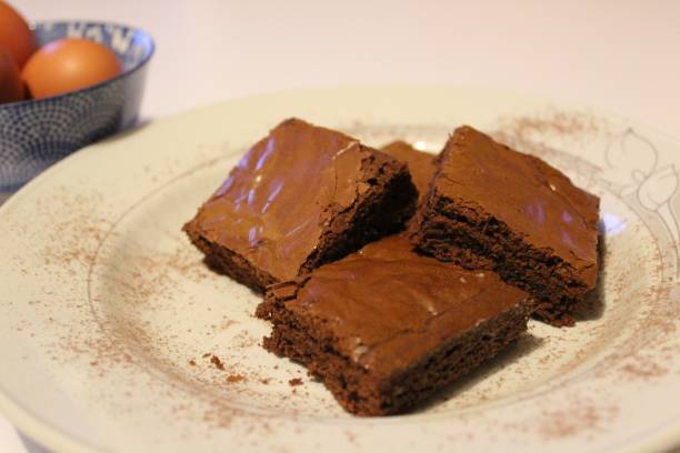 Delicious dark chocolate brownies