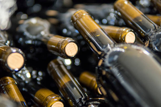 Row of Wine Bottles