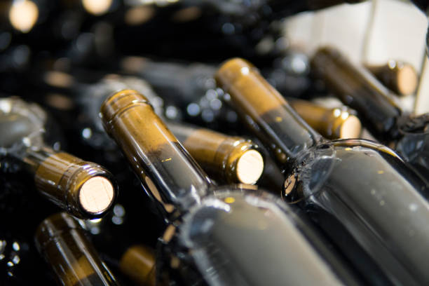 istock Row of Wine Bottles 1060164254