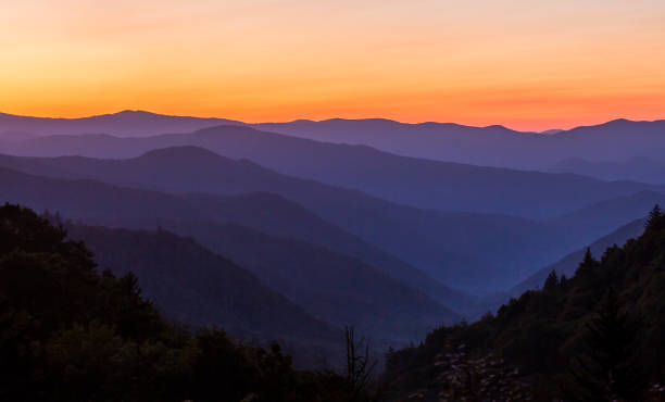 istock Sunrise in Great Smoky Mountains National Park (North Carolina). 1060182044