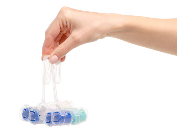 istock Toilet balls cleaner in hand 1060184508