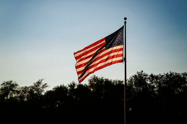 istock American Flag in the Rising Sun 1060189112