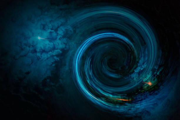 istock Abstract space wallpaper. Black hole with nebula clouds in outer space. Elements of this image furnished by NASA. 1060194174