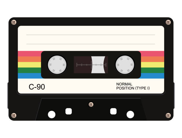 카세트 테이프입니다. 벡터 일러스트 레이 션 - audio tape stock illustrations