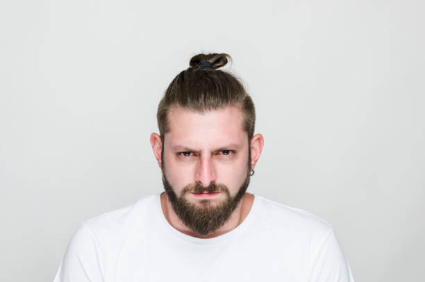 istock Handsome young adult men with angry emotion 1060211046