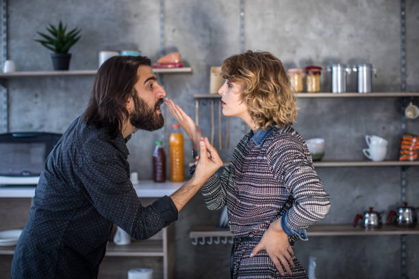 istock Modern couple having a fight 1060214778