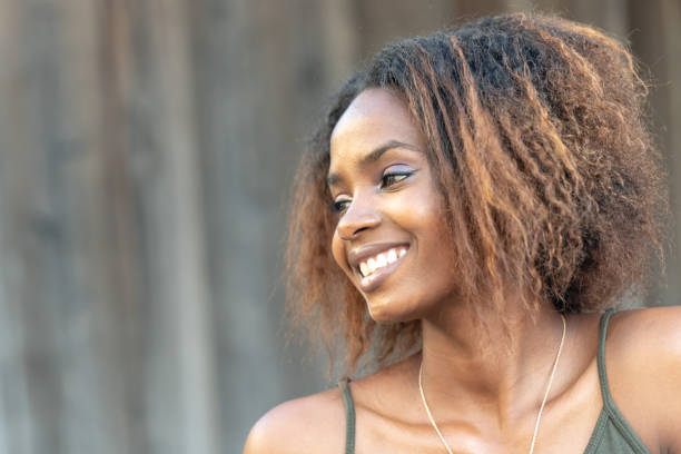 istock Smiling Beautiful black young woman 1060214900