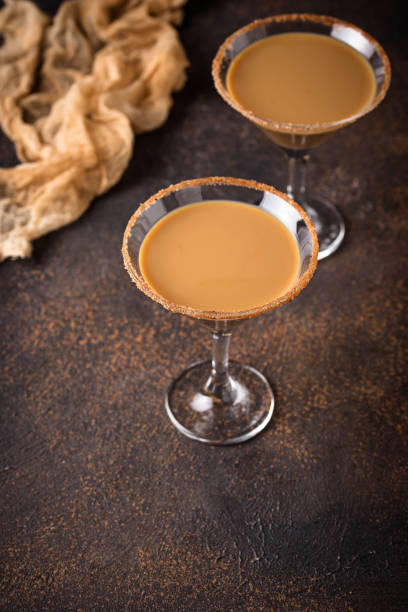 istock Chocolate martini cocktail or Irish cream liquor 1060217830