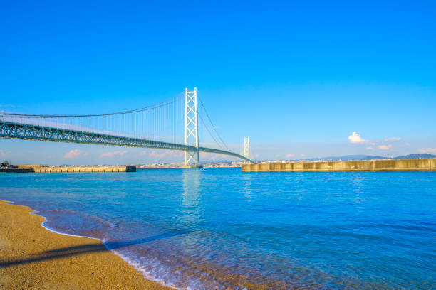 istock Akashi Kaikyo Bridge at Kobe Hyogo,Japan 1060242416
