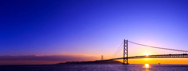 istock Akashi Kaikyo Bridge at Kobe Hyogo,Japan 1060242444
