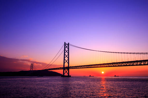 istock Akashi Kaikyo Bridge at Kobe Hyogo,Japan 1060242468