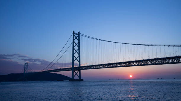 istock Akashi Kaikyo Bridge at Kobe Hyogo,Japan 1060242472