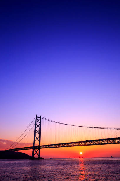 istock Akashi Kaikyo Bridge at Kobe Hyogo,Japan 1060242474