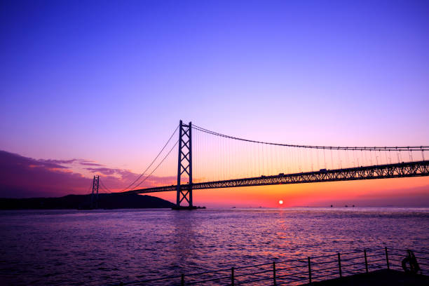 istock Akashi Kaikyo Bridge at Kobe Hyogo,Japan 1060242502